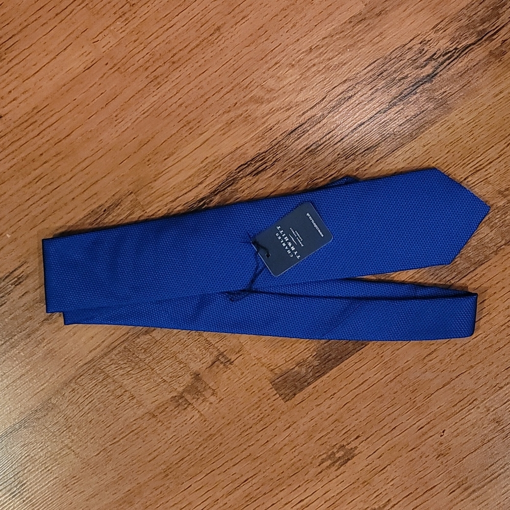 NWT Charles Tyrwhitt Royal Blue Men's Silk Necktie